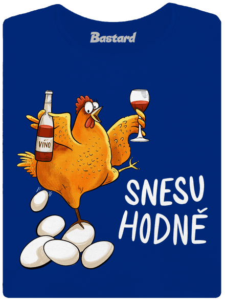 Snesu hodně dámské tričko s lemem Royal Blue Mal