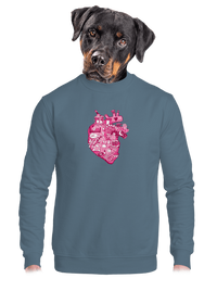 unisex mikina bez kapuce