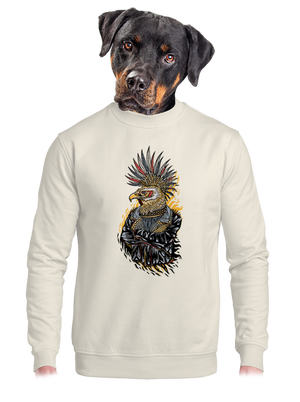 unisex mikina bez kapuce