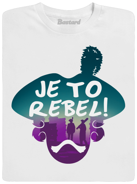 Je to rebel pánské tričko White