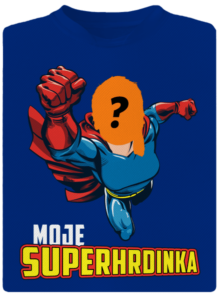 Moje superhrdinka pánské sportovní tričko Royal Blue Mal