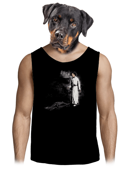 Luke a Leia pánské tílko Black