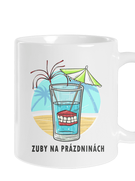 Zuby na prázdninách klasický hrnek White