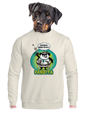 unisex mikina bez kapuce