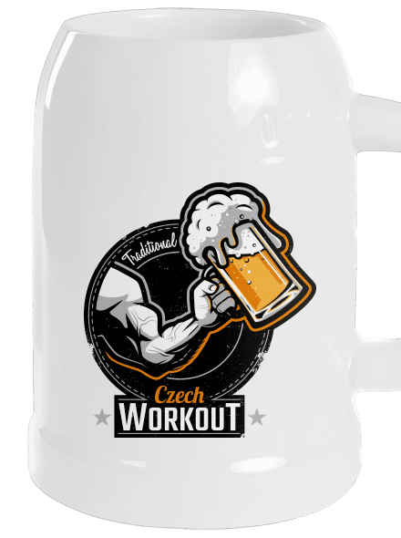 Czech Workout půllitr White