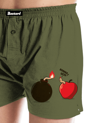 Bombovej účes pánské trenky Khaki