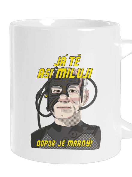 Zamilovaný Borg velký hrnek White
