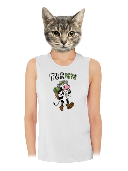 Tur na cestách dámské tílko volné White