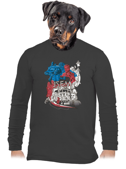Jsem Čech pánské dlouhý rukáv Dark Grey
