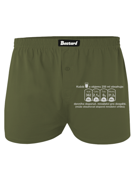 Nutriční hodnoty pánské trenky Khaki