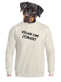 unisex mikina bez kapuce