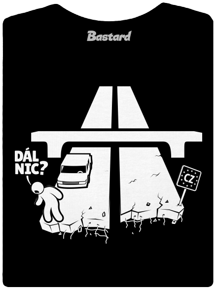 Dál nic dámské tričko s lemem Black