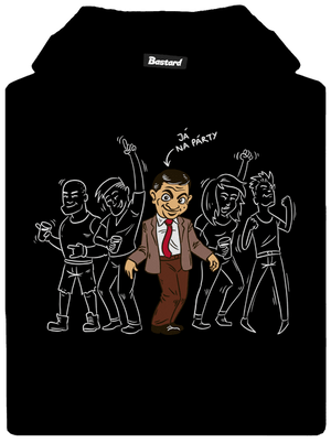 Já na párty dětská mikina klokanka Black