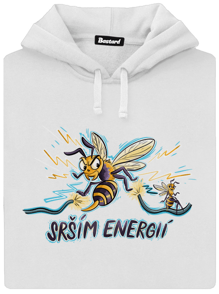 Srším energií dámská mikina klokanka White