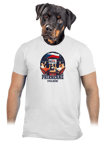 Přikázané uvolnění pánské tričko White
