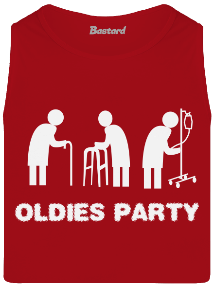 Oldies party pánské tílko Red