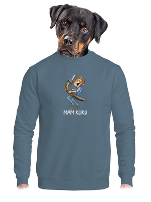 unisex mikina bez kapuce