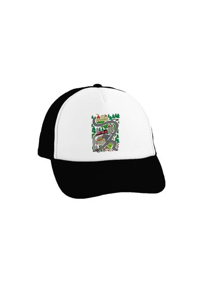 Silnice kšiltovka truckerka Black cap