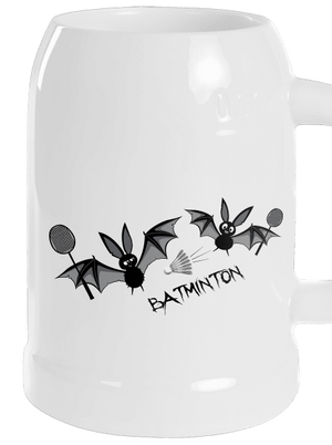 Batminton půllitr White