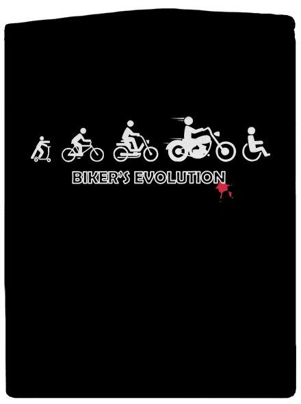 Bikers evolution pánská mikina na zip Black