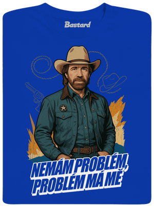B19: Chuck Norris z Walker, Texas Ranger pánské dlouhý rukáv Royal Blue