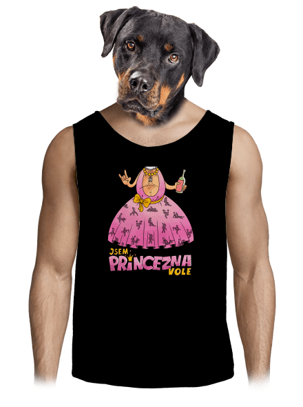Jsem princezna pánské tílko Black