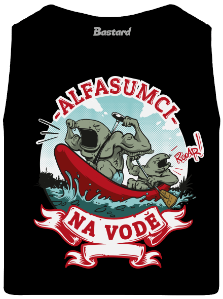 Alfasumci na vodě pánské tílko Black