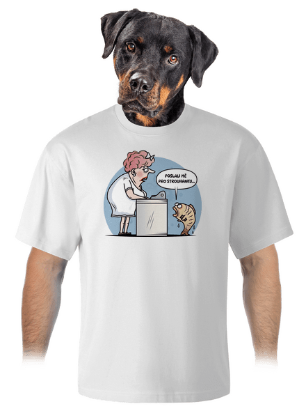 Strouhanka unisex tričko oversized White