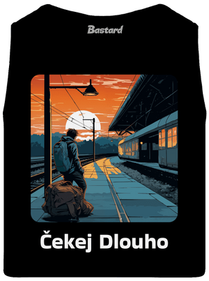 Čekej dlouho pánské tílko Black