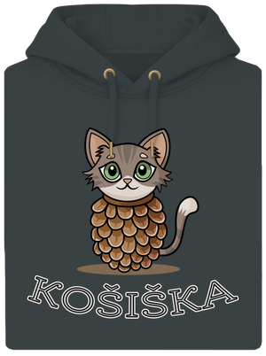 Košiška unisex mikina premium Charcoal