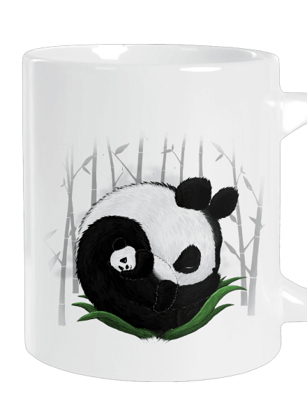 Dvě spící pandy velký hrnek White