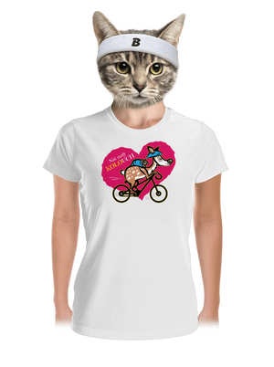 Kolouch na kole dámské sportovní tričko White
