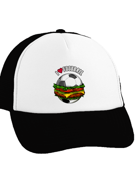 Foodball kšiltovka truckerka Black cap