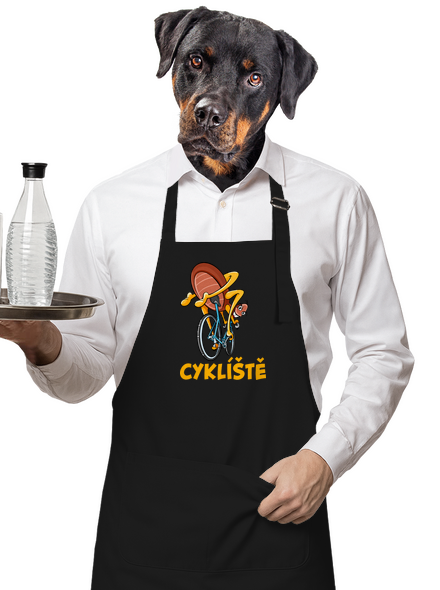 Cyklíště zástěra Black