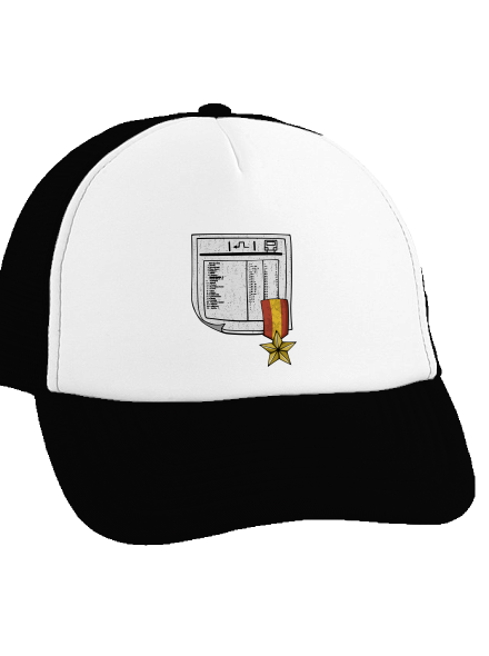 Jízdní řád kšiltovka truckerka Black cap
