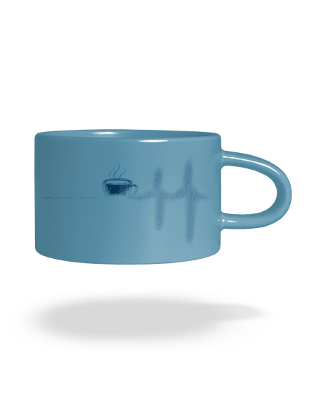 Coffee help hrnek makronka Blue Macaron