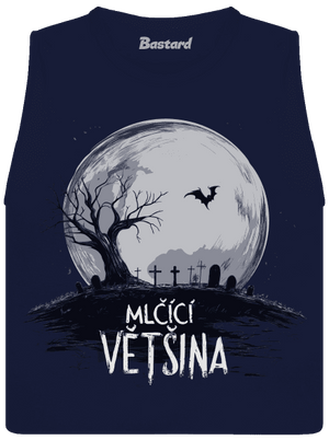 Mlčící většina dámské tílko volné Navy