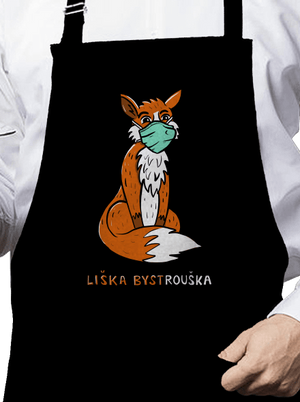 Liška Bystrouška zástěra Black