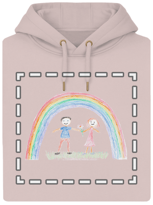 Dětské kresby - nahraj vlastní unisex mikina premium Rose Chalk