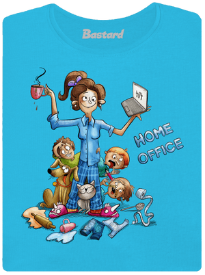 Maminčin home office dámské tričko Blue Atol