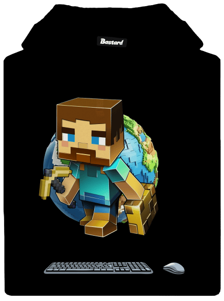 B17: Minecraft dámská mikina klokanka Black