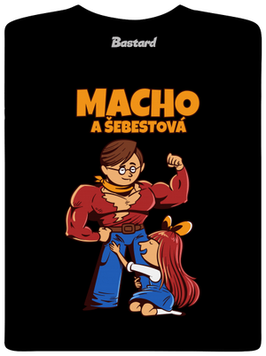 Macho a Šebestová pánské tričko Black