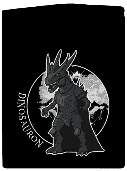 Dinosauron dámská mikina na zip Black