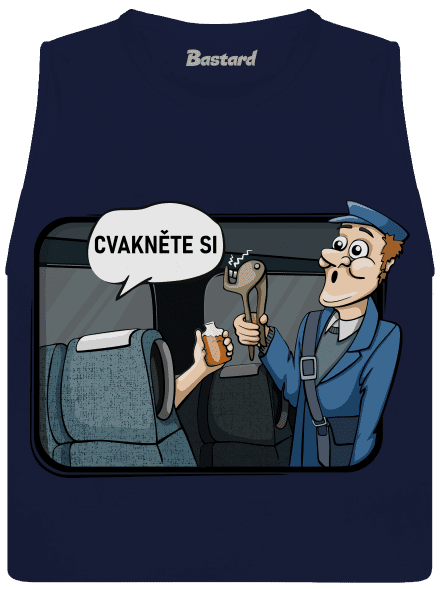 Cvakněte si dámské tílko volné Navy