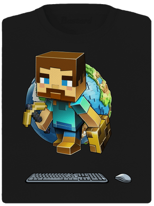 B17: Minecraft dámské sportovní tričko Black