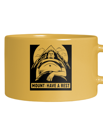 Mount have a rest hrnek makronka Yellow Macaron