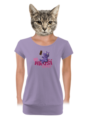 dámské tričko s lemem