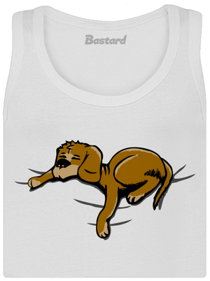 Spící pes dámské tílko klasické White