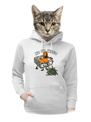 Wago svorka dámská mikina klokanka White