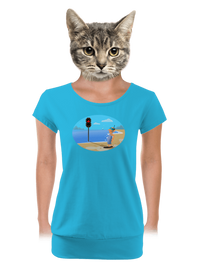 dámské tričko s lemem